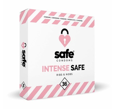 Prezerwatywy stymulujące - Safe Intense Safe 36 szt